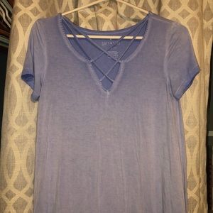 American eagle cute blue shirt